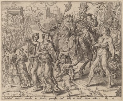 Der Triumph von Saul und David von after Maerten van Heemskerck