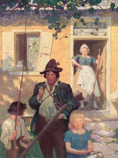 Illustration für Rip Van Winkle von after Newell Convers Wyeth