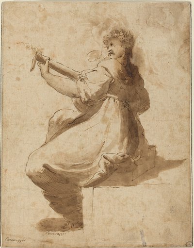 Der Lautenspieler von after Orazio Gentileschi