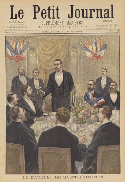 Bankett in San Sebastian von after Oswaldo Tofani