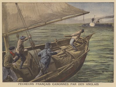 Französische Fischer von Briten beschossen von after Oswaldo Tofani