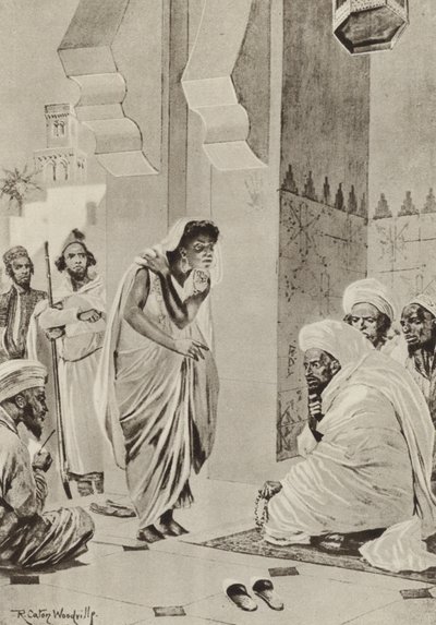 Marktplatz in Afrika, wo Verkäufe für den Versand nach Amerika angeboten werden von after Richard Caton II Woodville