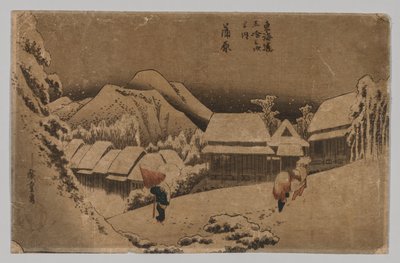 Kambara: Abendschnee von after Utagawa Hiroshige