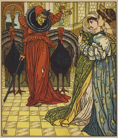 Erscheinung der Wüstenfee von after Walter Crane