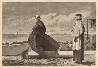 "Papa kommt!" von after Winslow Homer