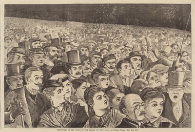 Feuerwerk in der Nacht des vierten Juli von after Winslow Homer