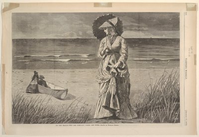 „Am Strand, zwei sind Gesellschaft, drei sind keiner“ von after Winslow Homer