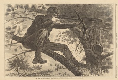 Die Armee des Potomac - Ein Scharfschütze auf Wachposten von after Winslow Homer