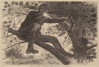Die Armee des Potomac - Ein Scharfschütze auf Wachposten von after Winslow Homer