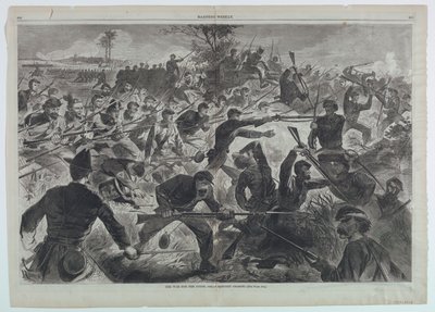 Der Krieg für die Union, 1862 – Ein Bajonettangriff von after Winslow Homer