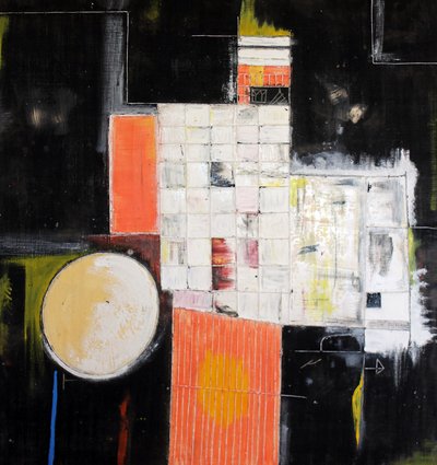 Orangenes Geometrisches Gitter von andrea de ranieri