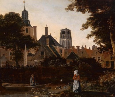 Stadtansicht von Rotterdam mit dem Turm der St. Laurenskerk von anonymous 