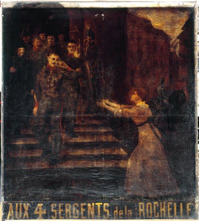Zu den vier Sergeanten von La Rochelle (II). Wirtshausschild. 3, Boulevard Beaumarchais, 11. Arrondissement, Paris von anonymous 