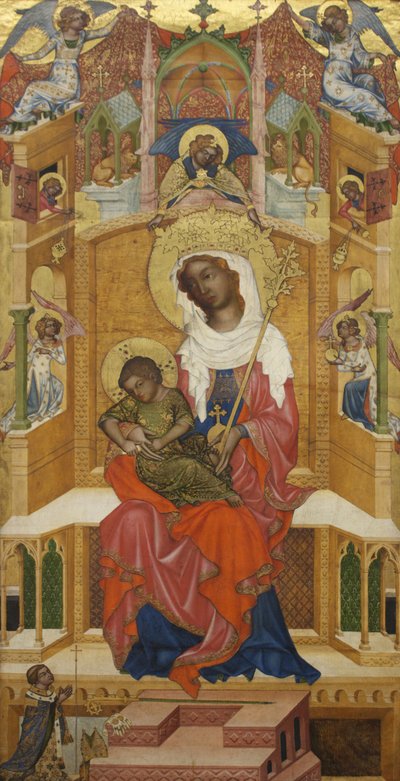 Thronende Maria mit dem Kind (Glatzer Madonna) von anonymous 