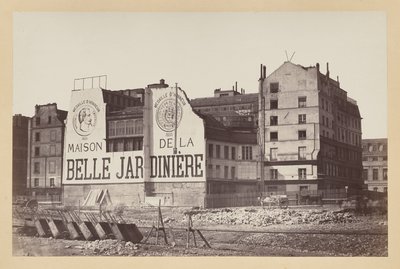 La Belle Jardinière: das Geschäft in der Rue de la Cité während seines Abrisses, Paris von attributed to Charles Marville