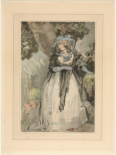 Mrs. Samuel Howitt (geb. Elizabeth Rowlandaon) von attributed to George Murgatroyd Woodward