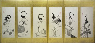 Hähne und Hennen von attributed to Itō Jakuchū