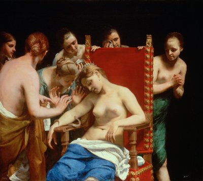 Der Tod der Kleopatra von called Guido Canlassi Guido Cagnacci