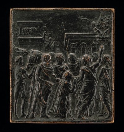 Augustus und die Sibylle von called Riccio Andrea Briosco