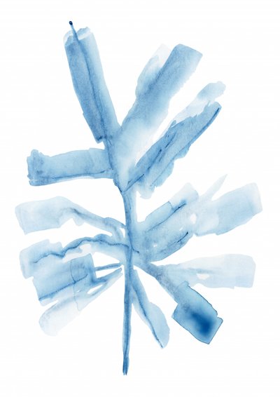 Abstrakte blaue Botanik von cartissi