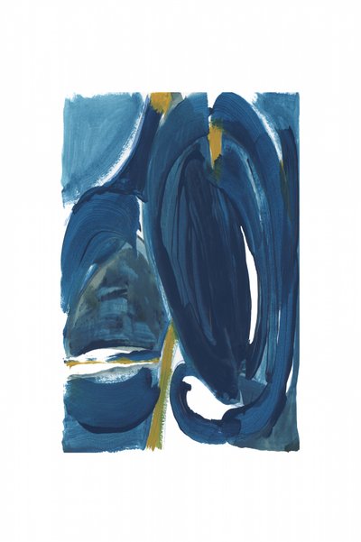 Abstrakt Blau Gold von cartissi