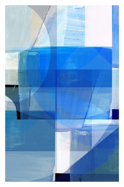 Abstrakte blaue Schichten von cartissi