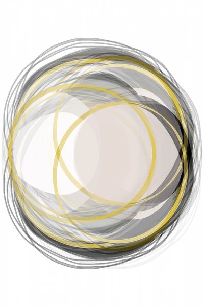 Abstrakte Goldene Kreise von cartissi