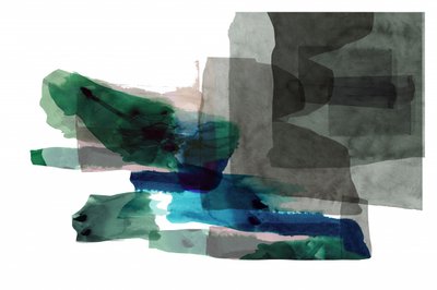 Abstrakte grün-blaue Schichten von cartissi