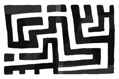 Abstraktes Labyrinthmuster von cartissi