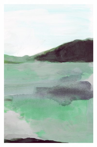 Abstrakte neblige Landschaft von cartissi