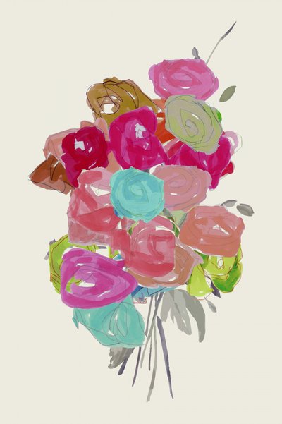 Buntes abstraktes Bouquet von cartissi