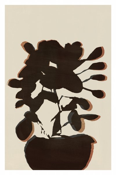 Dunkle Orchideen-Silhouette von cartissi