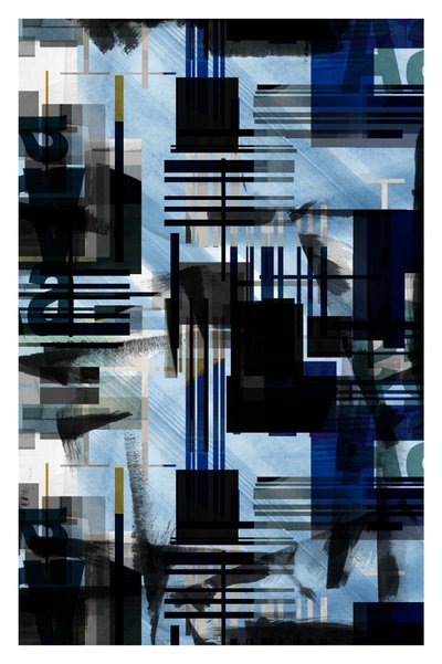 Dynamische blaue Geometrie von cartissi