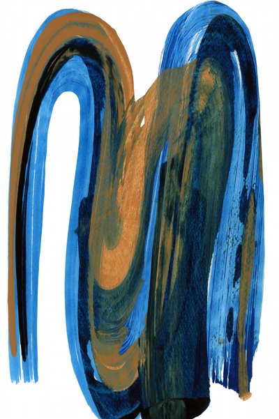 Dynamischer Blau-Gold-Fluss von cartissi