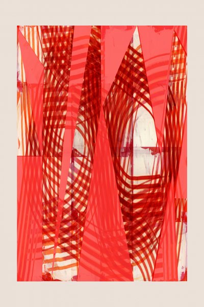 Dynamisches rotes Abstrakt von cartissi