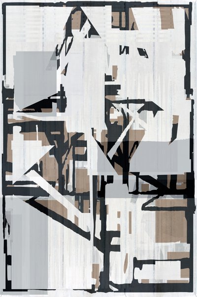 Fragmentierte urbane Form von cartissi
