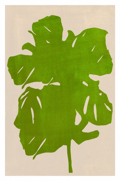 Grüne Monstera-Silhouette von cartissi
