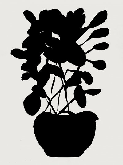 Moderne botanische Silhouette von cartissi