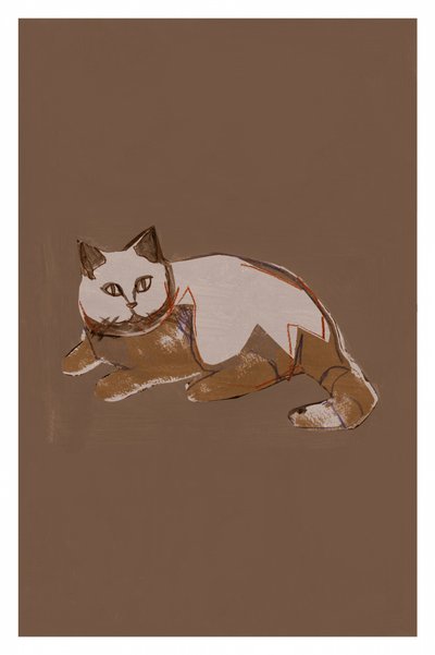 Moderne stilisierte Katze von cartissi