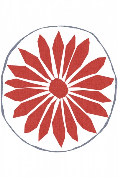 Rote Volksblume von cartissi