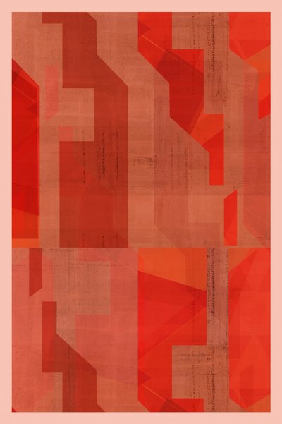 Rote geometrische Schichten von cartissi