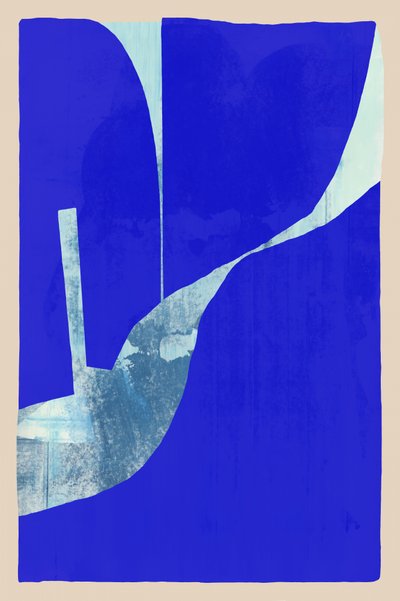 Lebendige blaue Abstraktion von cartissi