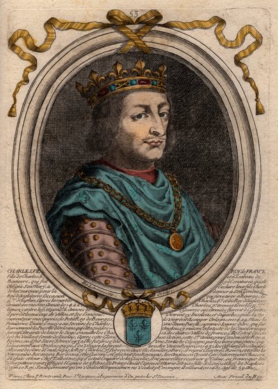 Porträt von Karl VII. (1403-1461), König von Frankreich von de Larmessin