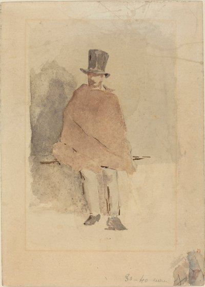 Der Mann mit dem hohen Hut von Édouard Manet