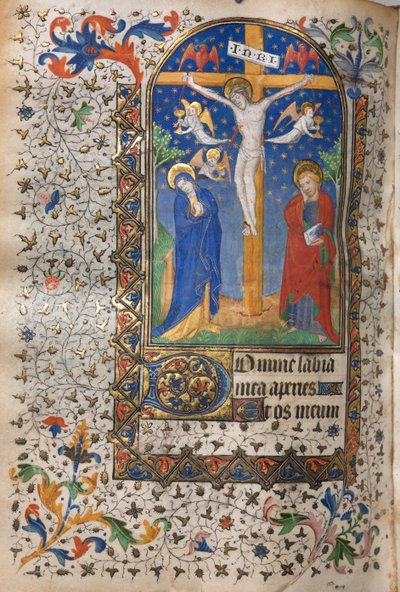 Stundenbuch (Gebrauch von Paris): Kreuzigung von follower of Boucicaut Master