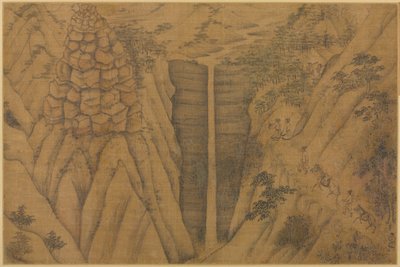 Wohnung in den Longmian ("Schlafender Drache") Bergen von follower of Li Gonglin