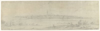 Ansicht von Naarden, 1672 (Serie: Zeichnungen des französischen Einfalls in die Niederlande 1672 von Adam Frans van der Meulen, aufbewahrt in der Manufacture des Gobelins) von frères Moreau