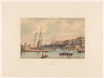Waaigat und Stadtmauer von Willemstad von jonkheer Jacob Eduard van Heemskerck