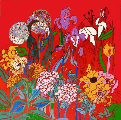 Blumen in Adianas Garten, 2016 von linda arthurs