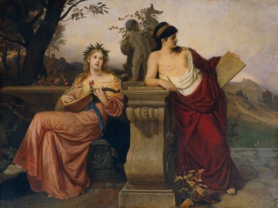 Allegorie der Musik und Malerei von ludwig Mayer